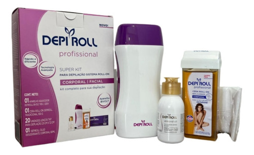 Kit De Depilação Completo Com Aparelho E Cera Quentedepiroll