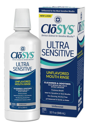 Enxaguante Bucal Closys Ultra Sensitive 946ml Importado Usa