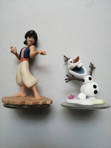 2 Figuras Disney Infinity Aladin Y Olaf 