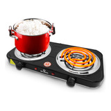 Fogareiro Cooktop Elétrico Mesa 2 Bocas 220v Fogão Portátil