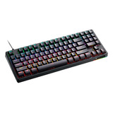 Teclado Gamer Mecánico Switch Azul/ Cable Usb/ Rgb / Kg3089 