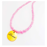 Collar Gargantilla Choker Rosa Chicle