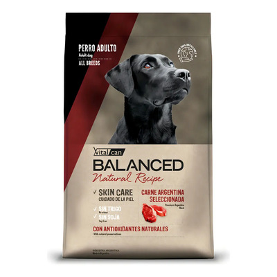 Balanced Natural Recipe Carne Argentina Seleccionada 15kg Perro Adulto | Mismo precio en cuotas