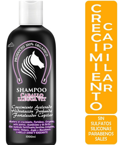 Shampoo Cola De Caballo Y Keratina Crecimiento Capilar 1000ml Envió Gratis 
