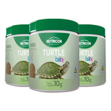 Kit 3 Ração Nutricon Turtle Baby 10g - Tartarugas Filhotes