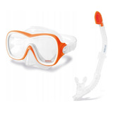 Kit De Mergulho Wave Rider Snorkel Intex