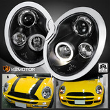 Black Fits 2002-2006 Mini Cooper S Replacement Led Halo  Zzf