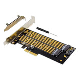 Placa Pci Express X4 X8 X16 Duplo Ssd Nvme E M.2 Sata Ngff 