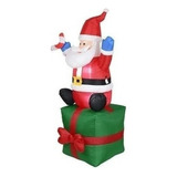 Bolsa De Regalo Inflable Luminosa De Santa Claus