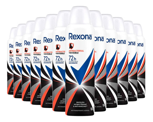 Desodorante Aerosol Rexona Antibacterial Invisible Fem 150ml