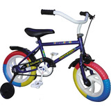 Bicicleta Siambretta Rodado12 Niños Con Rueditas Color Azul