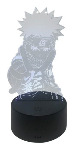 Lámpara Luz Led 3d Rgb Figura De Naruto