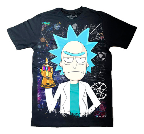 Camisa Rick And Morthy Camiseta Geek Thanos Animes Masculina