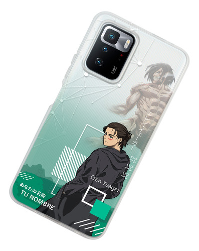 Funda Para Xiaomi Attack On Titan Eren Final Con Nombre