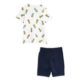 Conjunto Masculino Infantil Verão - Camiseta E Bermuda