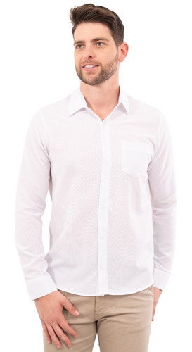 Camisa Masculina Social Micro Fibra Não Amassa