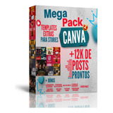 Mega Pack Canva + Bônus Artes 100% Editáveis Vitalicio