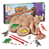 Kit De Excavación De Huevos De Dinosaurio Paq 12 Kits De Exp