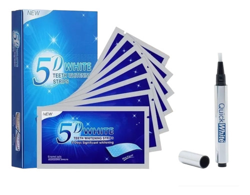 Kit Blanqueador Dientes Lapiz + 28x Tiras Blanquedoras 5d Dc