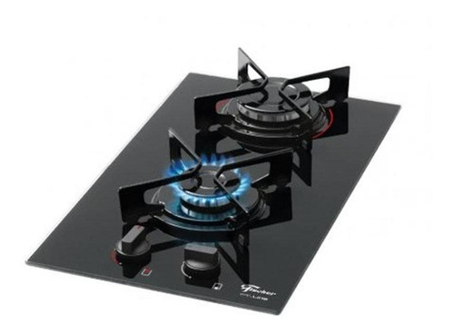 Cooktop Fischer 2 Bocas Fit Line Gás Vidro Preto