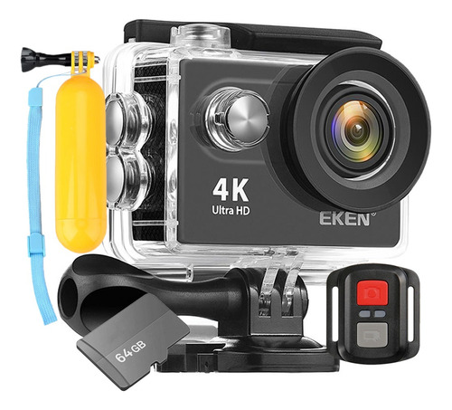 Câmera Esporte Eken H9r Wifi Vídeo 4k 64gb + Flutuante Boia