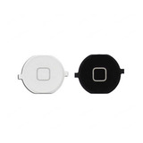 Botón Inicio Home Plástico Blanco Negro Para iPhone 4 4s