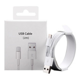 Cable Cargador 2 Metros Para iPhone 8 8plus 7plus 7 X 6plus 