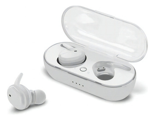 Auriculares Inalámbricos Bluetooth Sonido 9d Portatil Color Blanco