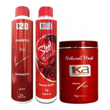 Kit 1ka Steel 1l, Shampoo Pre 1l E Natural Mask 1kg.