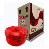 Xcase Bobina Cable Ftp Cat 5e Rojo 305m 8 Hilos 0.50mm Acccable17