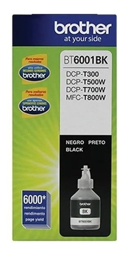 Tinta Brother Bt6001 Negro Dcp-t300 Dcp-t500w T700w Sin Caja