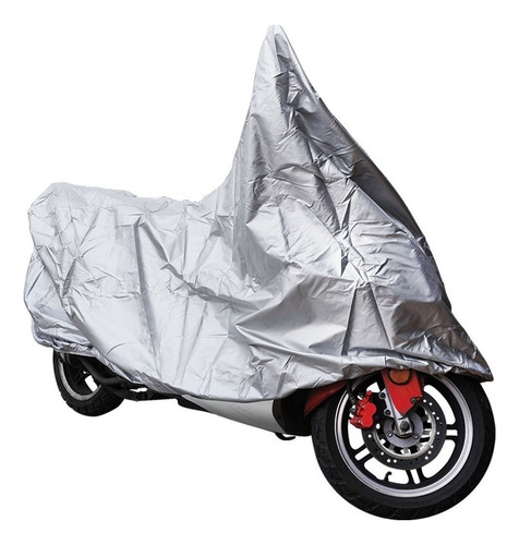Cubierta Moto Motoneta Impermeable Cubre Lluvia Sol Chica Color Gris