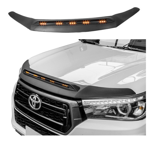 Vista Con Luz Led Cofre Toyota Hilux Revo Hood Abs 