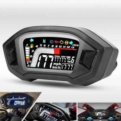 Marhynchus Velocimetro Tablero Para Moto Digital Impermeable,negro | Meses sin interés