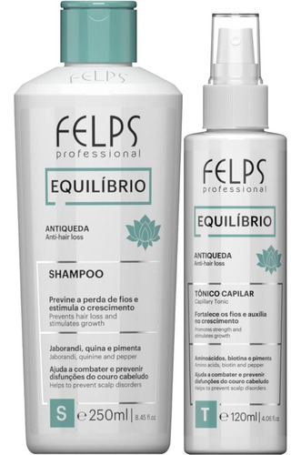 Kit Felps - Shampoo Antiqueda E Tonico Crescimento 120ml