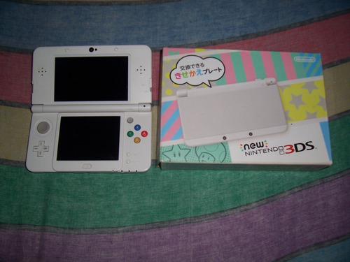 New Nintendo 3ds Consola Blanco Japón Import Caja Y Manuales