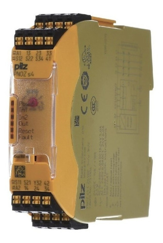 751104 Pilz Safety Relay Pnoz S4 C 24vdc 3n O 1n Con Relevador