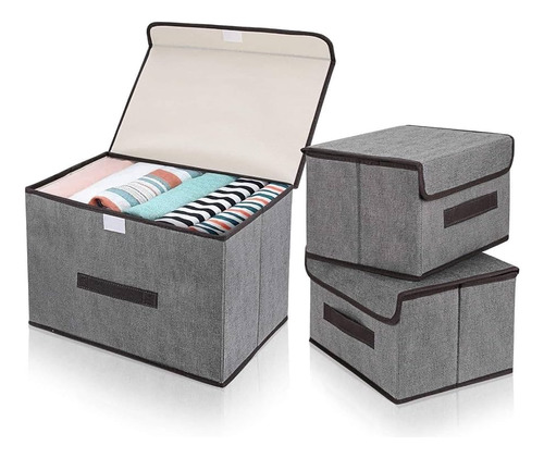 Cajas Organizadoras Tela Plegable X3 Unidades