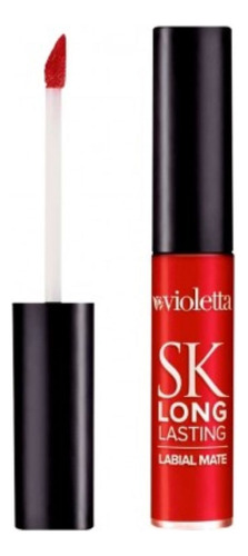 Labial Matte Violetta Silk Kiss Rojo Long Lasting