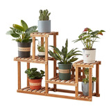 Soporte Para Plantas, Soporte Para Plantas De Madera De...