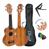 Ukulele Giannini Soprano Guk-21 Zw C/ Capa + Capotraste