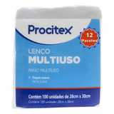 12 Pacote Lenço Multiuso Procitex Pacote C/ 100un Cremer