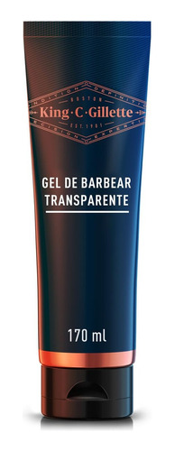 King C. Gillette Gel De Barbear Transparente 170ml