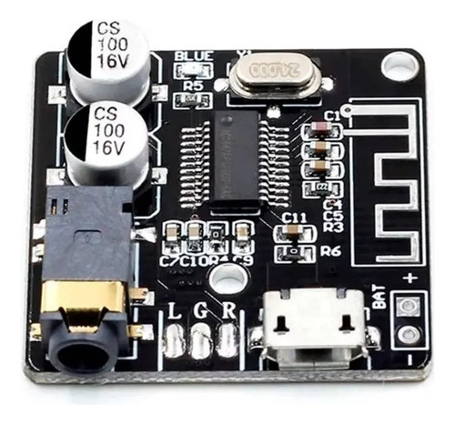 Mini Modulo Placa Receptor Bluetooth 5.0 Áudio Mp3 Som Novo