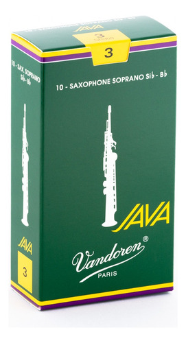 Cajas De Cañas Saxo Soprano Java Nº3.0 Sr303 Vandoren