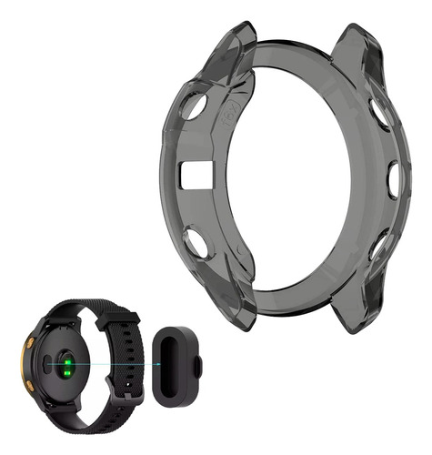 Protector Antichoque Para Garmin Fenix 6x + Tapón De Carga