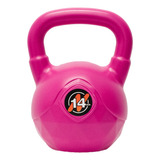 Pesa Rusa O Kettlebell 14 Kg Pvc Funcional Gym Gimnasio Color Rosa