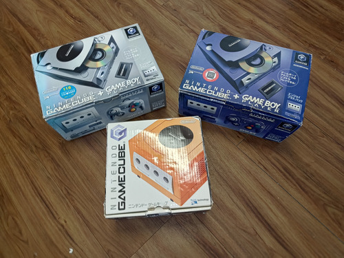 Lote 3x Nintendo Gamecube + Game Boy Player Completos Desbloqueados