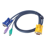 Cable Kvm Ps/2 Con Sphd 3 En 1 De 1,2 M Aten 2l5201p