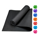 Tapete Yoga Pilates Fitness Ejercicio Portátil 3mm Grosor Color Negro